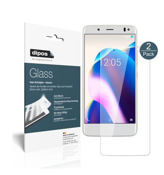 2X Schutzfolie FüR Bq Aquaris U2 - Anti-Shock 9H Folie Dipos Glass Displayfolie-image