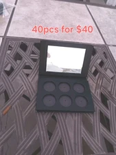 Empty Magnetic Plt #7  40pcs-6 Small Pans-With Mirror. Special price on big QTY