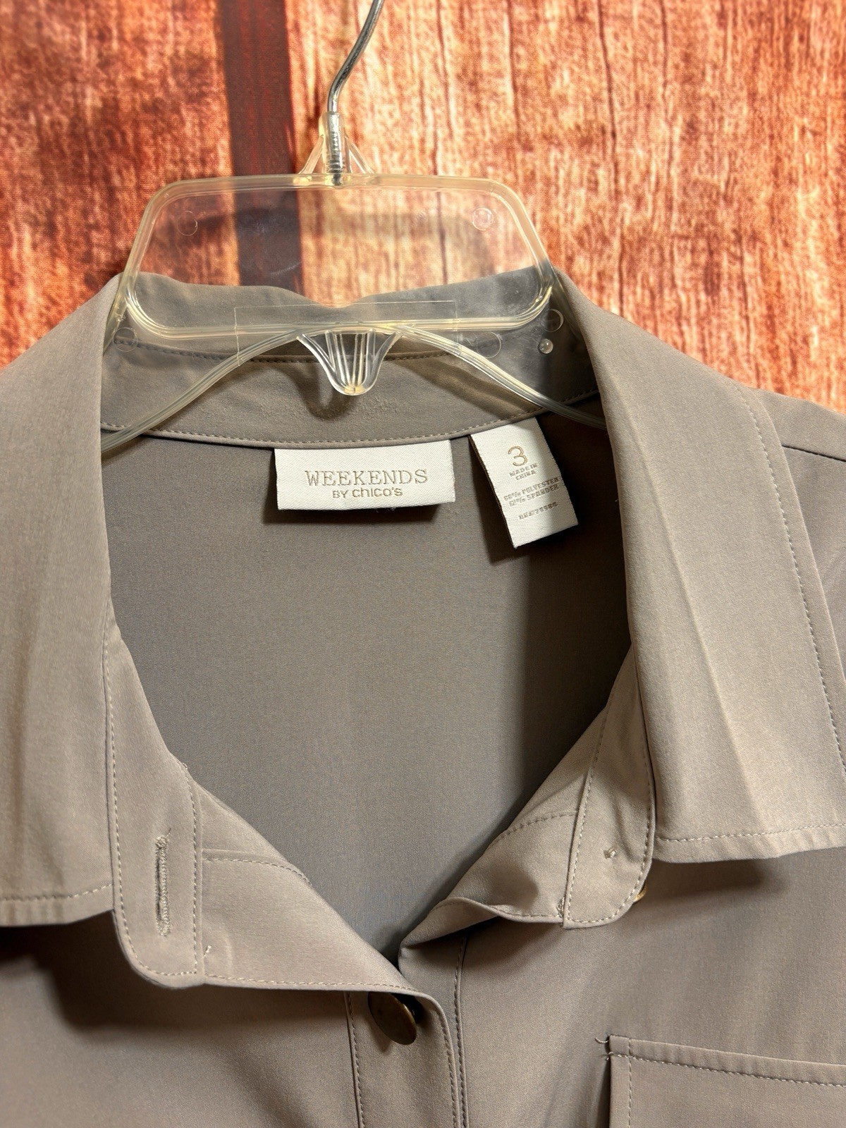 Weekends Chicos Drawstring Jacket Womens 3 (XL) T… - image 3