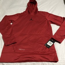 Jordan Hoodie Youth XL Red Pullover Dri-FIT Jumpman Fleece W/Pocket NWT