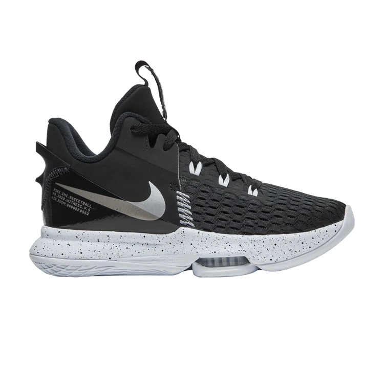 Nike LeBron Witness 5 Black Metallic Silver for Sale