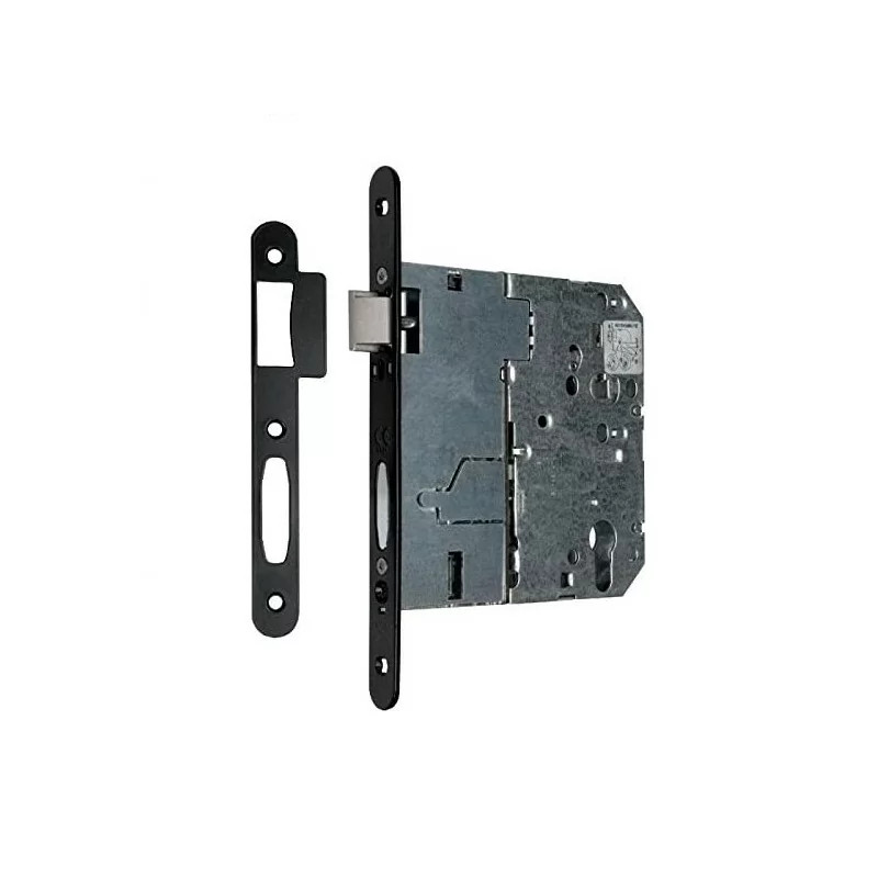 Serrure monopoint Vachette Assa Abloy D455V boîtier à encastrer noir mat