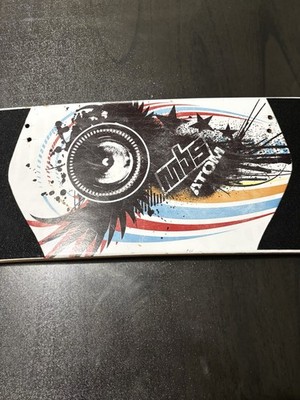 MBS Atom 95X MountainBoard Longboard Deck Only White Black | eBay