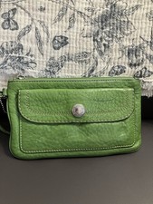 Coach Green Leather Wristlet Wallet Hamilton Collection