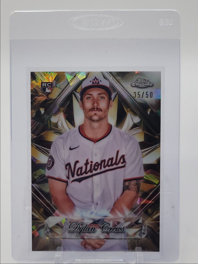 DYLAN CREWS 2025 TOPPS CHROME ROOKIE GOLD SAPPHIRE SELECTIONS /50 Q3948