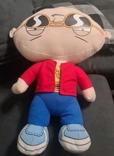 Family Guy Stewie Griffin Gangster grande peluche giocattolo morbido volpe 2012 - raro