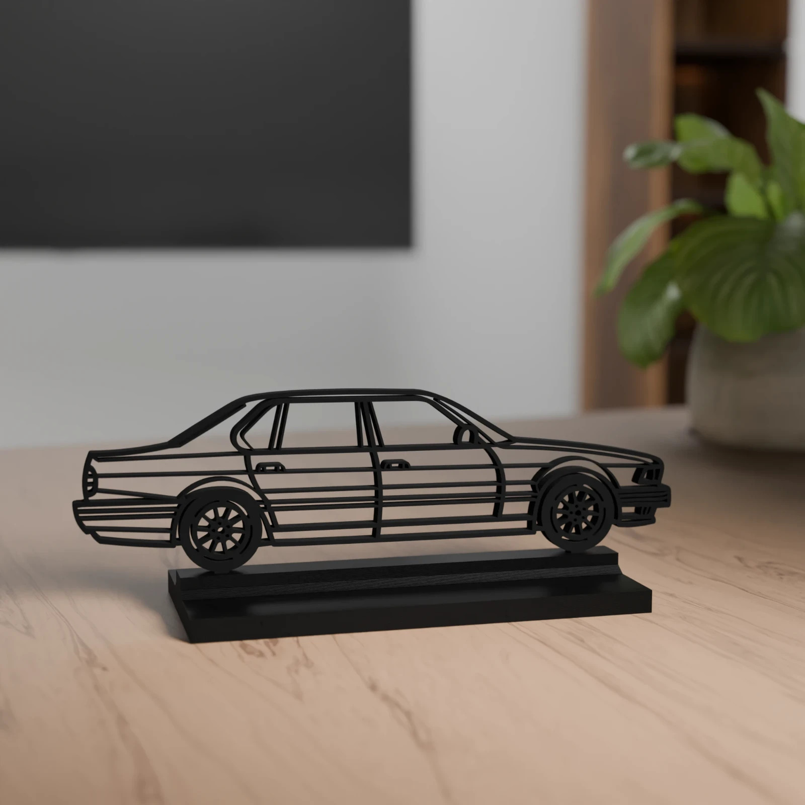 Decorazione 3D modello 7 E32 - regalo per gli amanti dell'auto