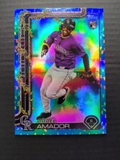 2025 Topps Holiday #H42 Adael Amador RC Blue Metallic Holiday Lights Rookie 
