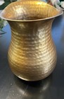 Vintage Hand Hammered Large Solid Brass Pitcher Kettle 7.5"H x 5.5"W Farm Core — photo 2