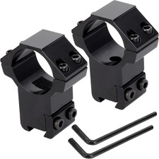 1 Inch Dovetail Scope Rings Set, 2 Pcs High Profile Scope Rings with 2 Hex Wrenc