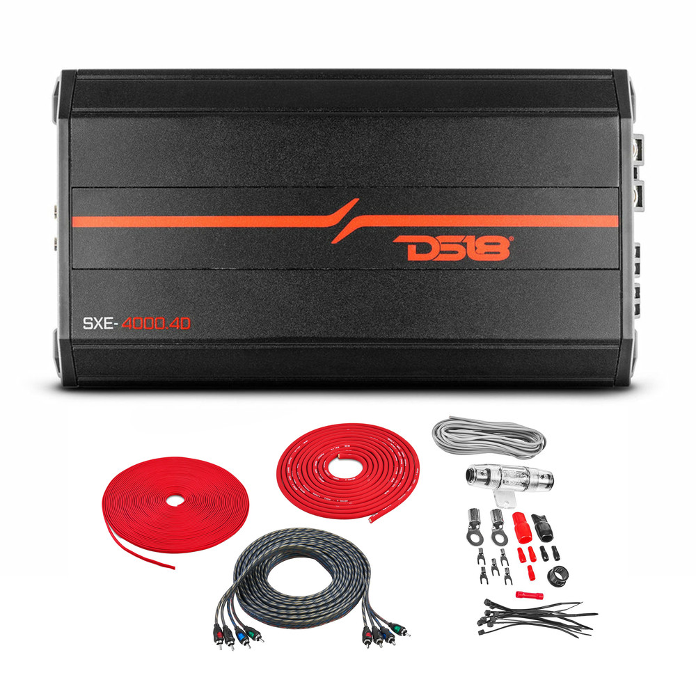 DS18 SXE-40004DBK 1720 Вт 4-канальный усилитель класса D с комплектом усилителей 47090₽