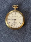 Fancy 10k Gold Filled Elgin 18s 7j Scepter Pocket Watch For Repair Or Scrap