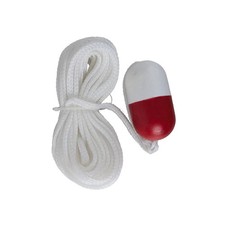 Kemp USA White Economy 60' Throw Line with Red/White Float