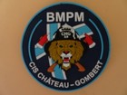 écusson pompier cis chateau gombert marins-pompiers marseille pvc 8 cm velcro