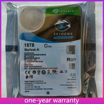 New Seagate SkyHawk AI ST16000VE000 16TB,Internal,7200 RPM,3.5 inch Hard Drive