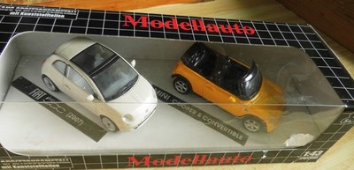Modellauto - Set, New Ray 1:43, Fiat, Mini,