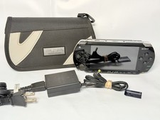 Sony PlayStation Portable PSP-1000 Black With Charger & Case