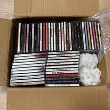 Lot of 54 Empty CD Cases with Inserts Excellent Condition Assorted Titles No Cds