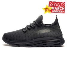 Crosshatch Matfen Flyknit Mens Trainers Designer Shoes Casual Sneakers Grey