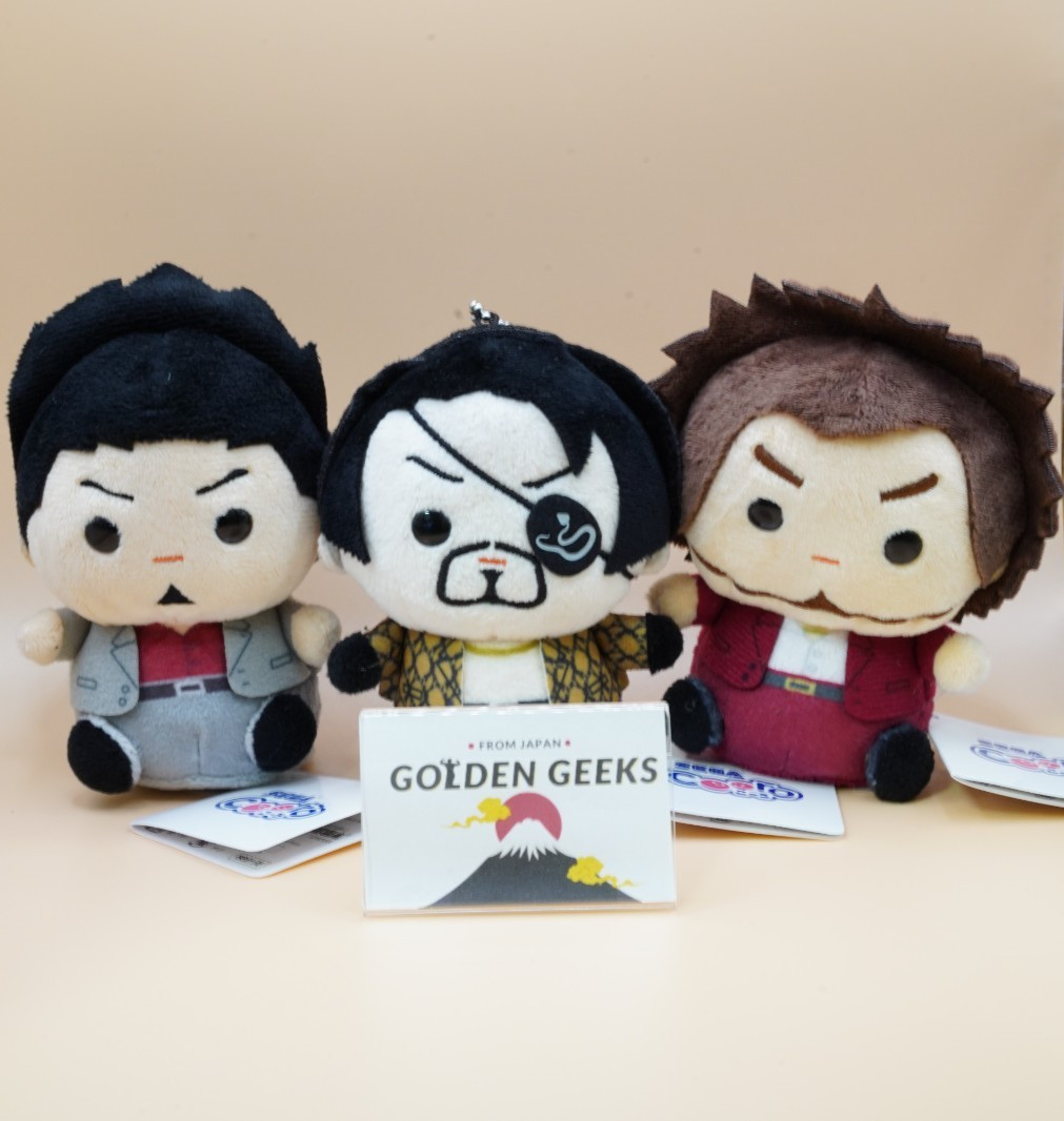 [Set of 3] SEGA Cooro Plush Toy Ryu ga gotoku Yakuza Kiryu Majima Kasuga NEW