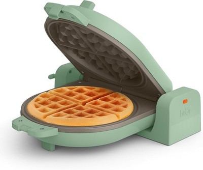 bella Flip-n-Store Waffle Maker with EverGood  Ceramic Nonstick Coating, Fits-