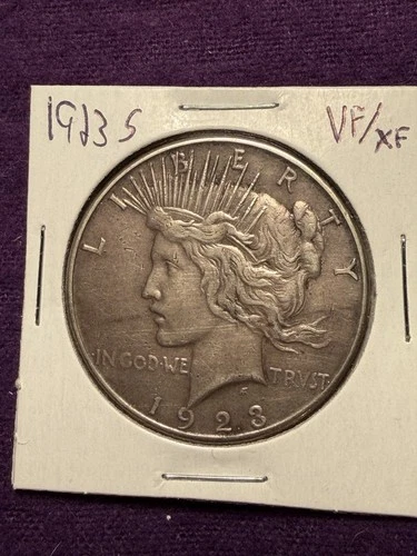 1923 S Silver Peace Dollar in VF/XF Condition!