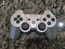 Sony PS3 Satin Silver Dualshock 3 Sixaxis Controller Playstation 3 Tested