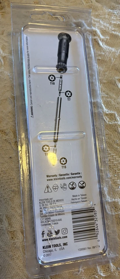 Klein Tools 32585 Multi-bit Precision Screwdriver Set, 4-in-1 Yellow/Black  - Image 2 of 2