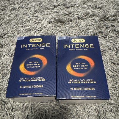 2X Durex Intense Premium Latex  24pk Condoms 