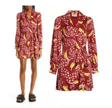 FARM RIO Toucanissimo print wrap dress sz L