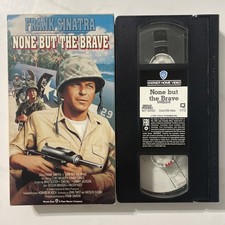 None But The Brave (VHS) Frank Sinatra, Clint Walker, War ~ BUY 2 GET 1 FREE!