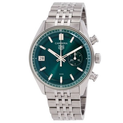 Tag Heuer Carrera Automatic Green Dial Men's Watch CBS2211.BA0048