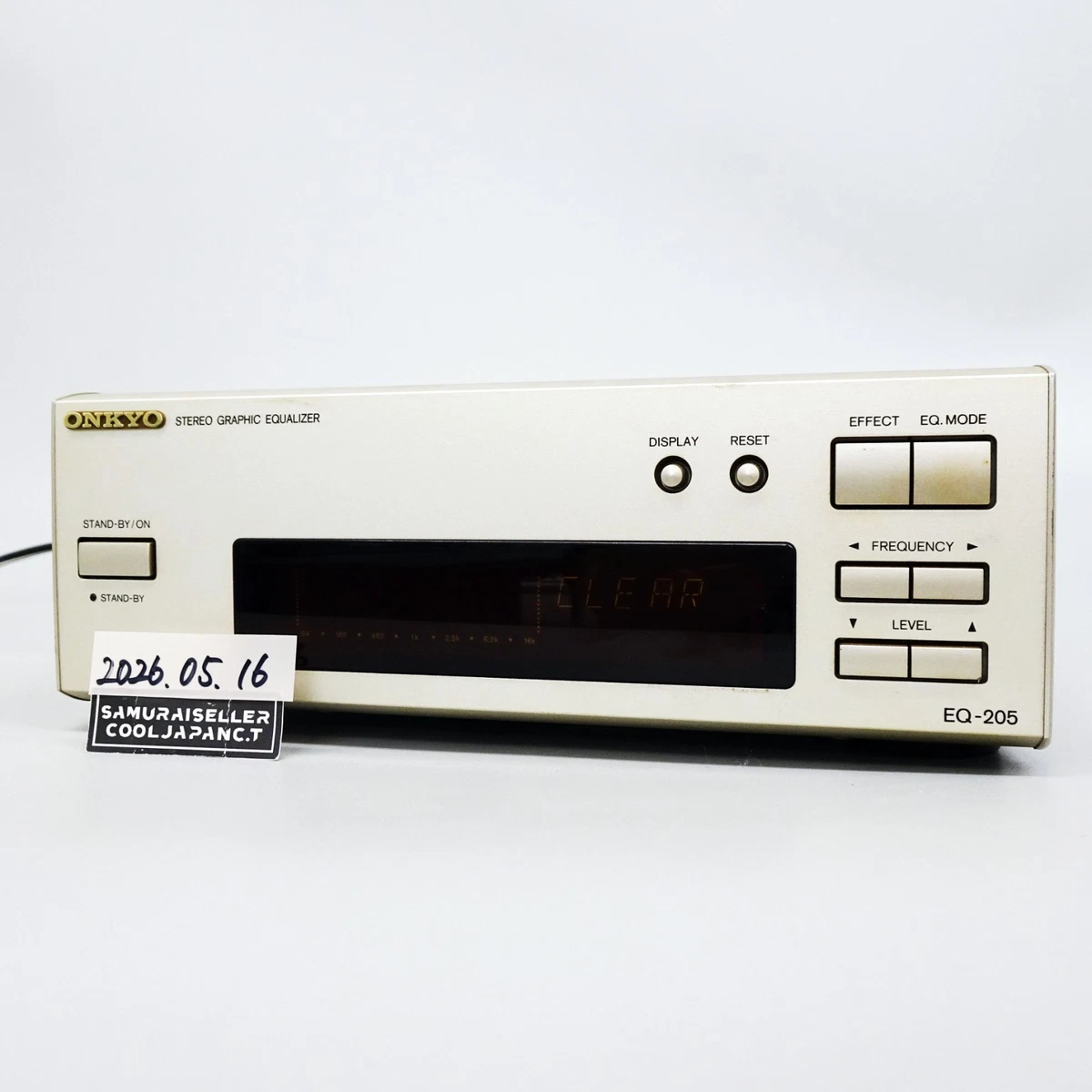 Onkyo Intec205 Eq-205 Stereo Graphic Equalizer EQ Audio Deck for