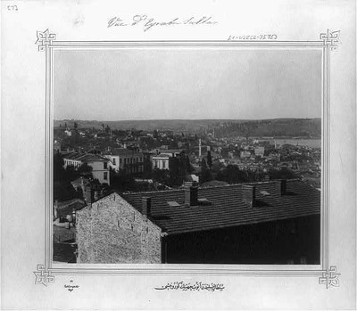 Eyup,Sultan Selim I Camii,Mosque,Golden Horn,c1885,Istanbul,Turkey,Cityscape
