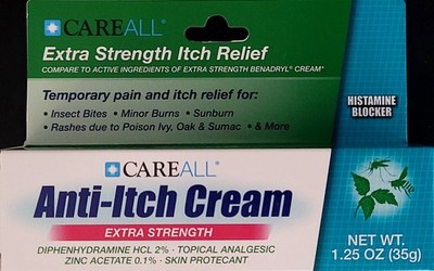 Anti-Itch Cream Insect Bites Sunburn Poison Ivy/Oak 1.25 Oz/Tube