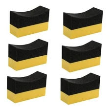 Pcs Tire Applicator Dressing Shine Sponge, Tire Dressing Applicator Pads, 6