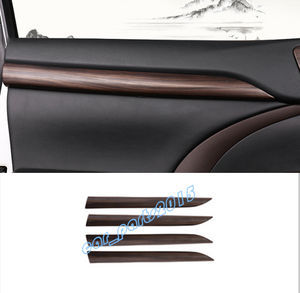Peach Wood Grain Inner Door Handle Frame Cover Fit For Toyota Highlander 2015-19