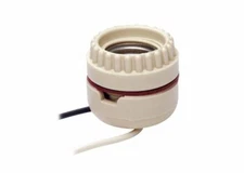 Leviton 2-Piece PORCELAIN Receptacle 9'' Lead Wire LAMPHOLDER 660W 250V NEW 8101