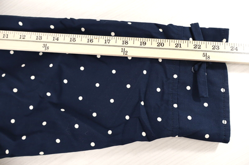 NEW TALBOTS Women's Light Cotton Outerwear Jacket Polka Dot Blue White Size 22W - Picture 19 of 20