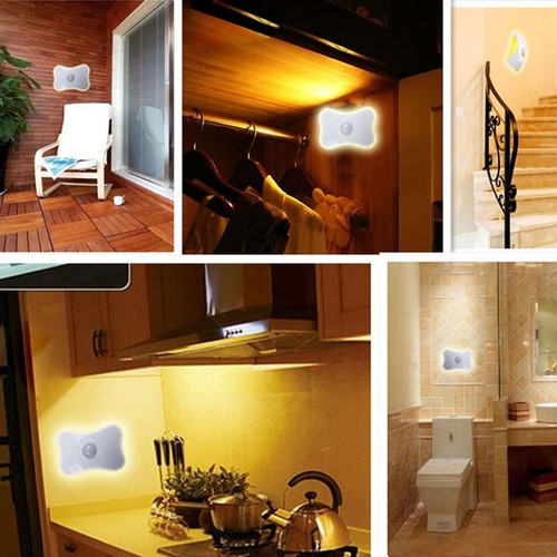 USB FOUR-LEAF CLOVER LED Energy Saving Light Control Body Sensors Nightlight NEW