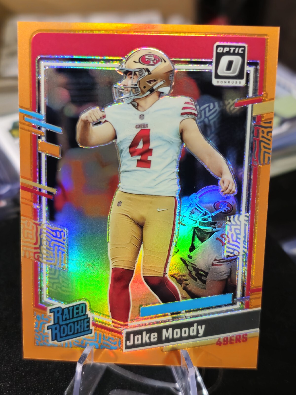 2023 Panini Optic Rated Rookie Orange Prizm #289 Jake Moody RC #203/249 49ers🔥