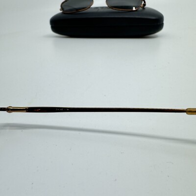 Easyclip Eyeglasses Gold Frame w Polarized ClipOn Sunglasses  display picture 1