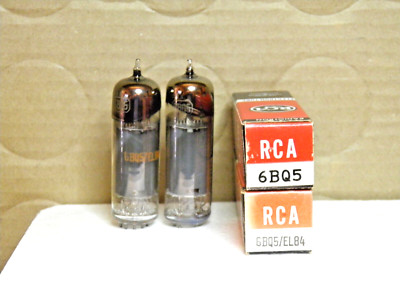 A MATCHED PAIR OF RCA 6BQ5/EL84 NOS/NIB VACUUM TUBES