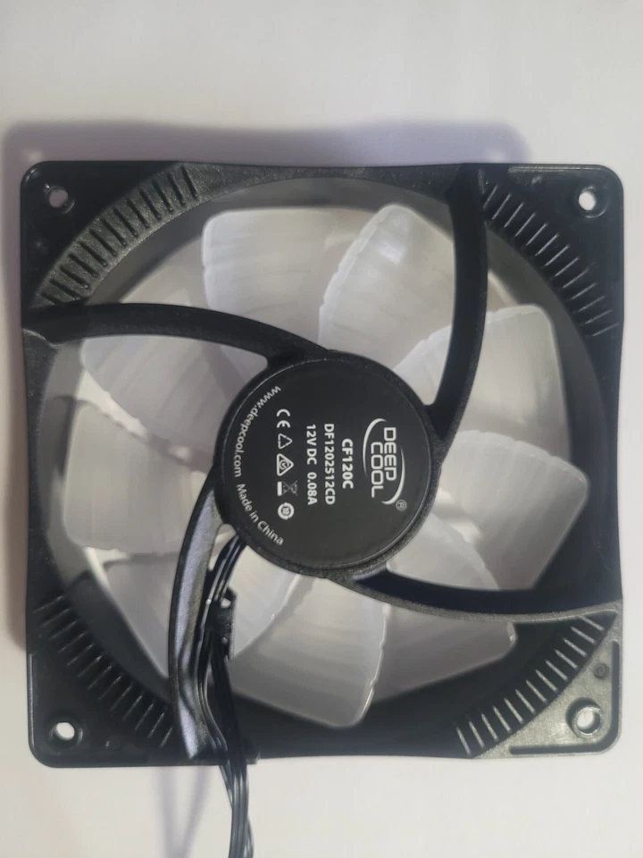 DEEPCOOL RGB FANS CF120C RGB 120mm Case Fan BRAND NEW CASE PULLS DF1202512CD - Image 2 of 3