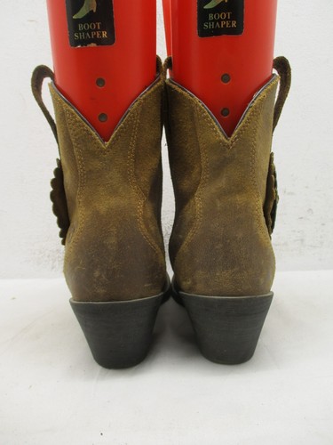 Ariat Cantina stivali donna taglia 6 B stivaletto pelle marrone stile concho 10029673 - Foto 6 di 11