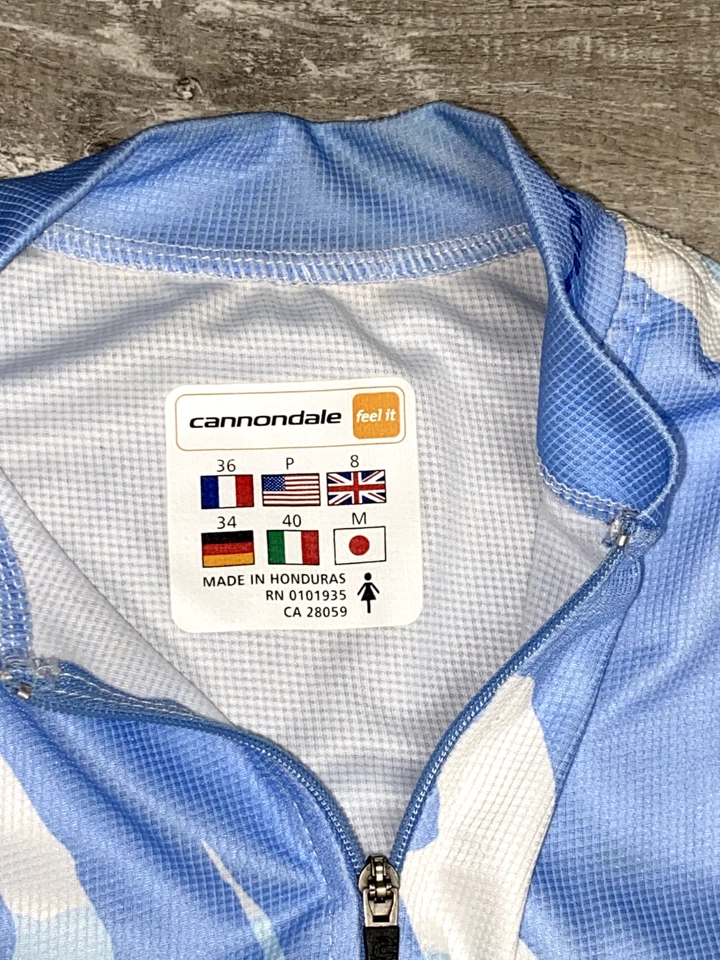 Camisa feminina de ciclismo Cannondale atlética sem mangas zíper meio tamanho P/S - Imagem 3 de 4