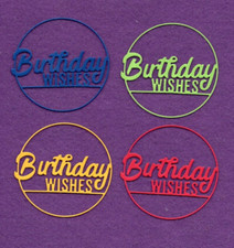 BIRTHDAY WISHES  2 die cuts
