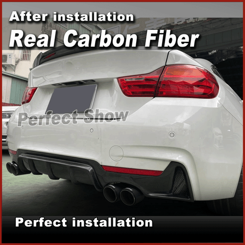 Carbon Heckdiffusor Diffusor hinten Stoßstangen für BMW 4er F32 F33 F36 M-Paket - Picture 4 of 12