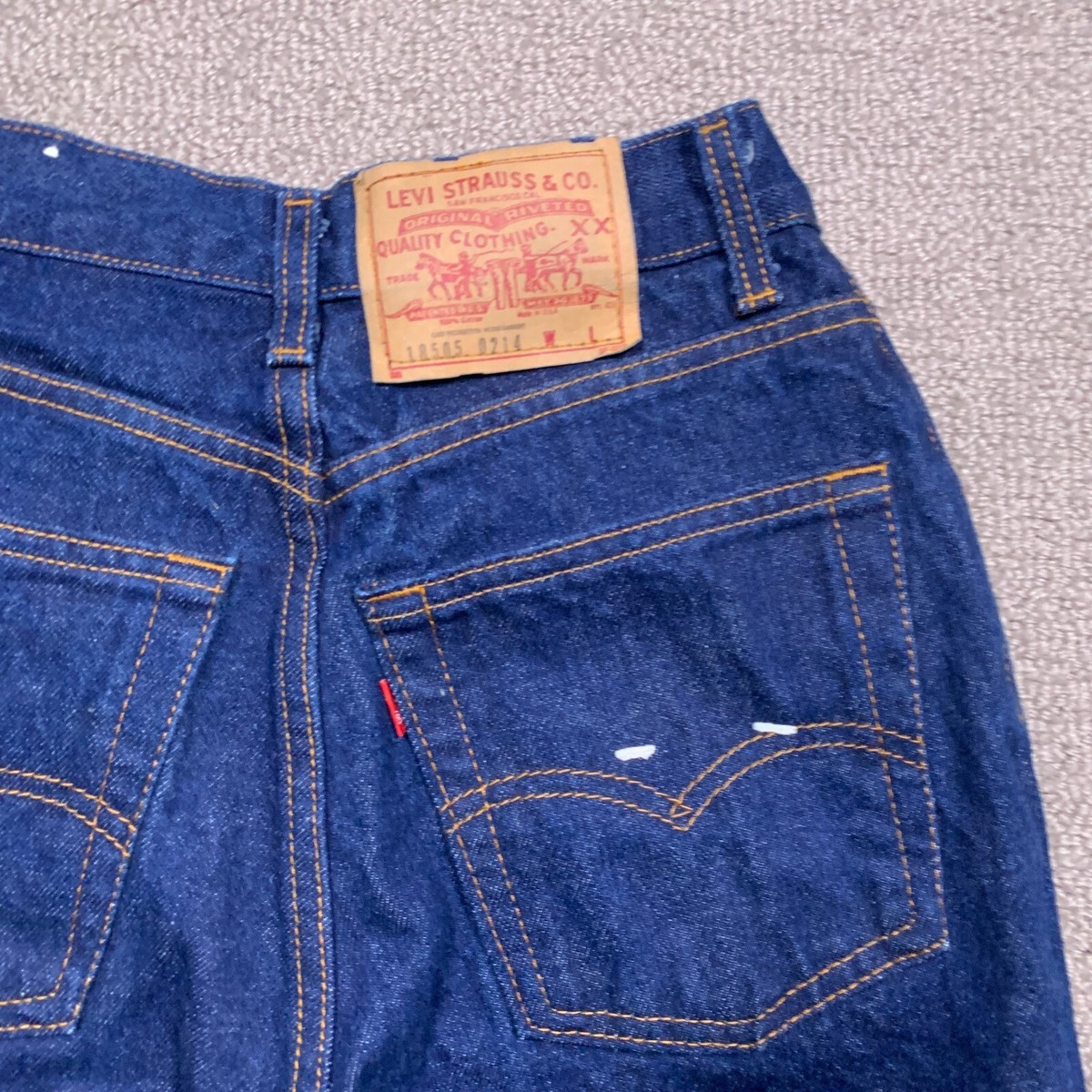 Vintage Levi's Jeans 10 Blue 18505 0214 USA 1980's High Rise