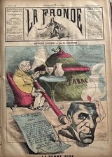 Journal La Fronde No. 18 of 2/8/1874 After Dinner The Good Pipe by E. Cottin